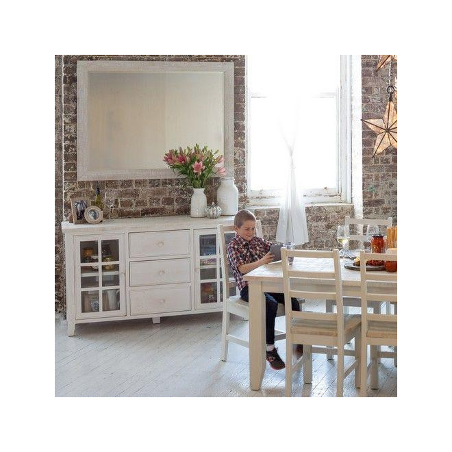 Miroir Bois Blanc 140x100x40cm