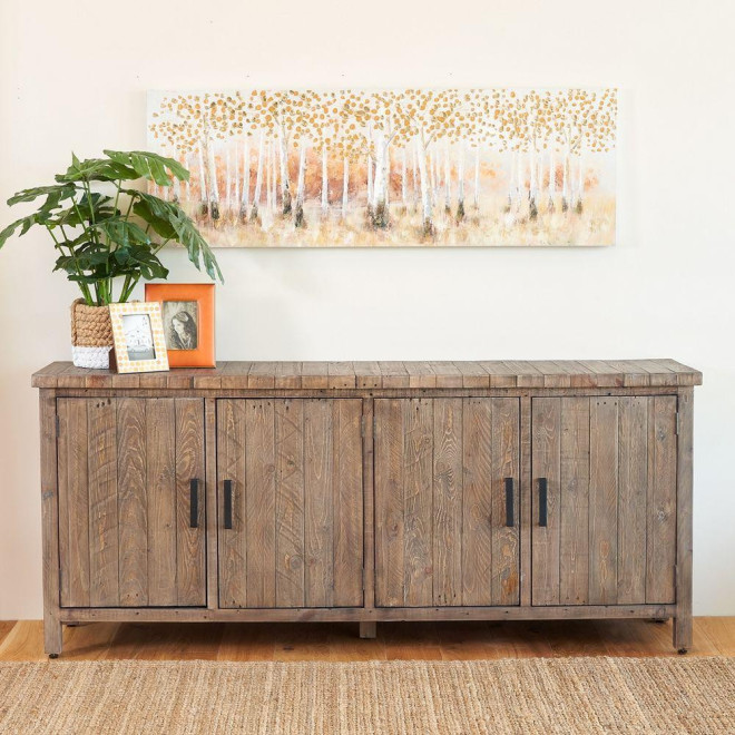 Buffet Bois Marron 200x45x85cm
