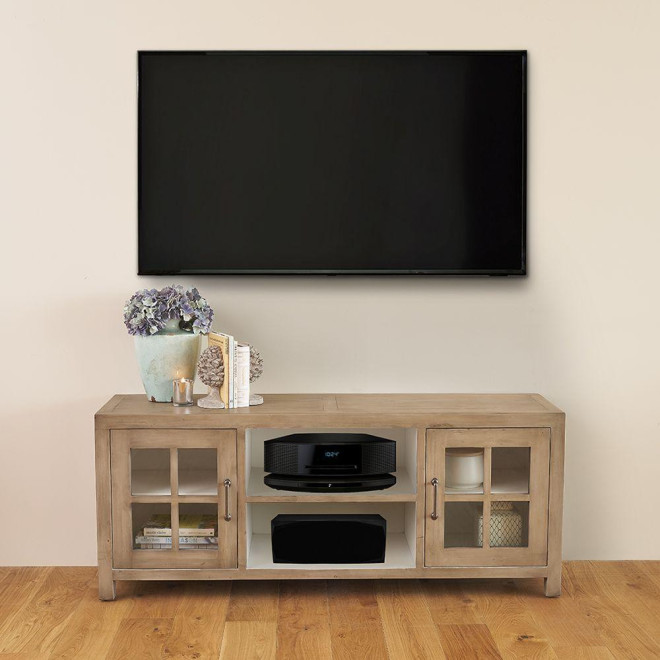 TV-Möbel Holz Braun 160x45x65cm