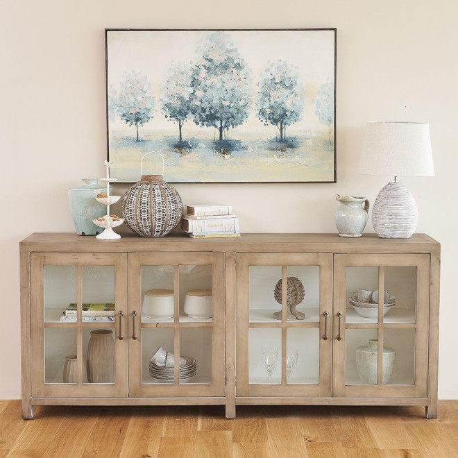 Anrichte Holz Braun 210x40x90cm