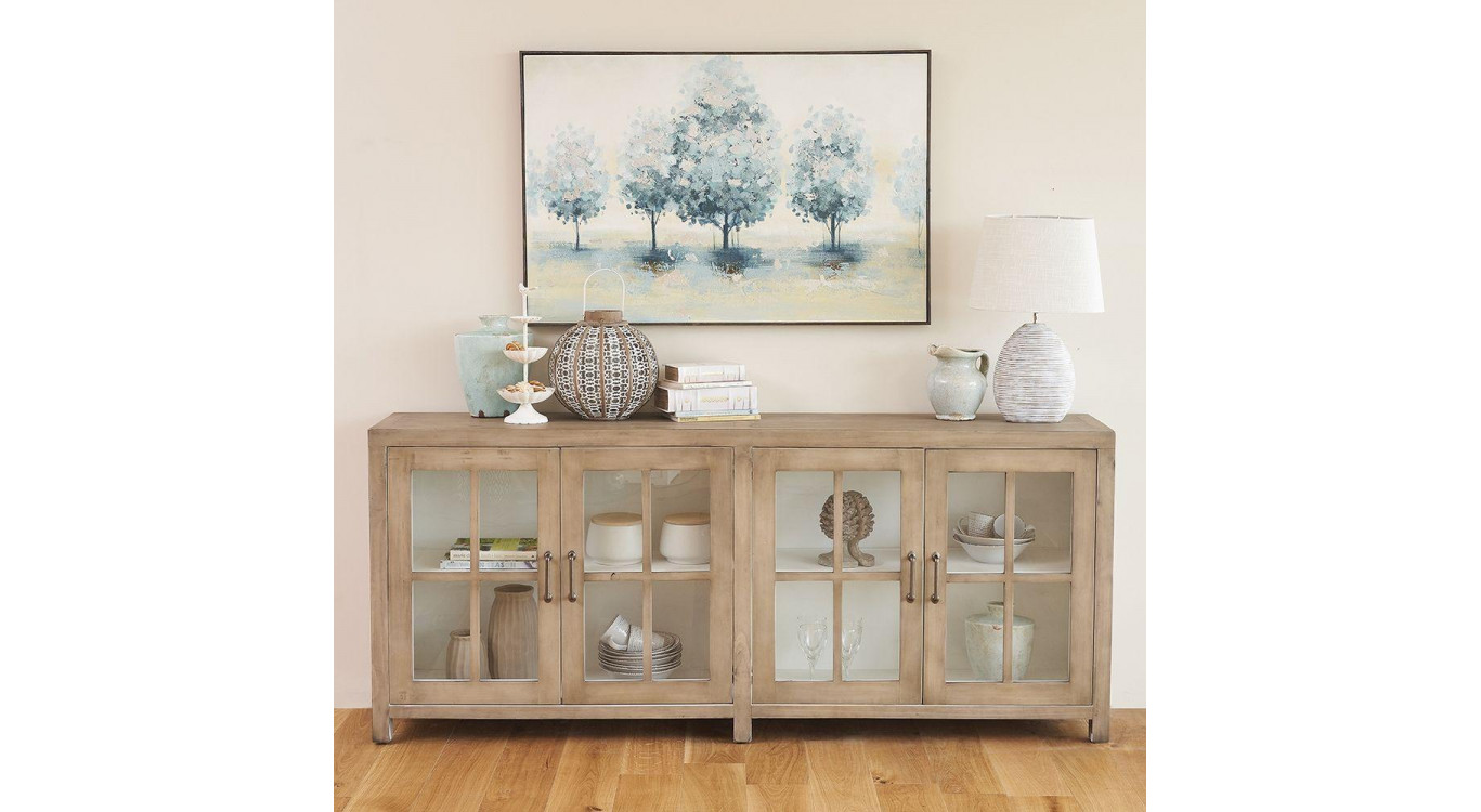 Anrichte Holz Braun 210x40x90cm