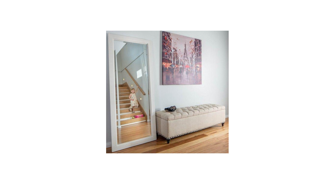 Spiegel Holz Weiß 70x170cm