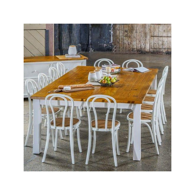 Esstisch Holz Weiß 250x150x77.5cm