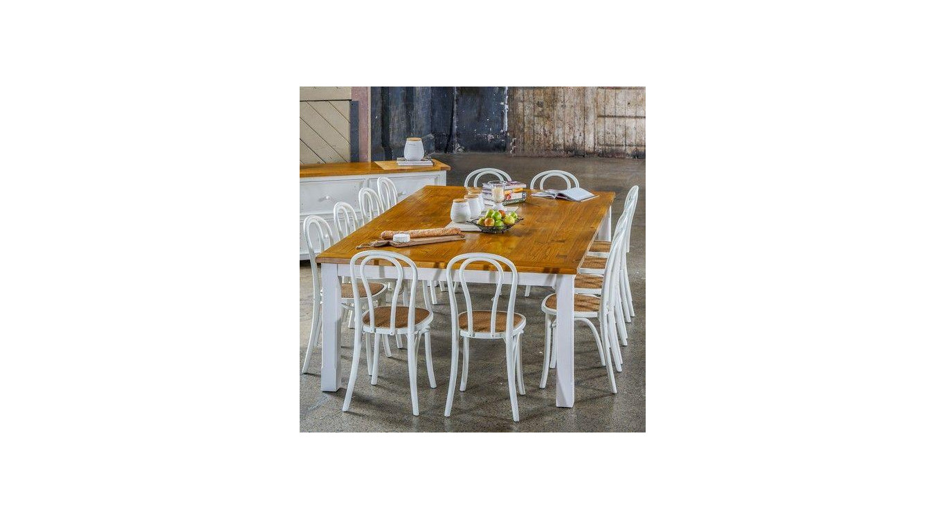 Esstisch Holz Weiß 250x150x77.5cm