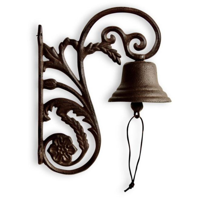 Cloche Fonte Marron 20.5x10x26cm