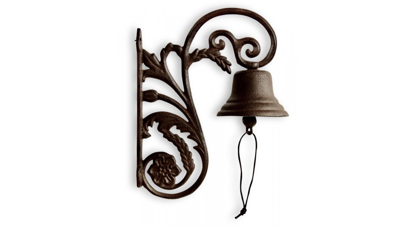 Cloche Fonte Marron 20.5x10x26cm
