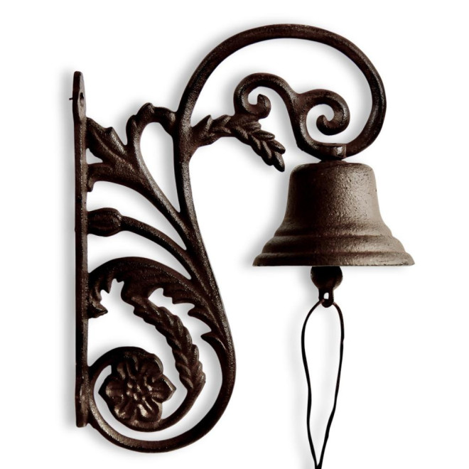 Cloche Fonte Marron 20.5x10x26cm