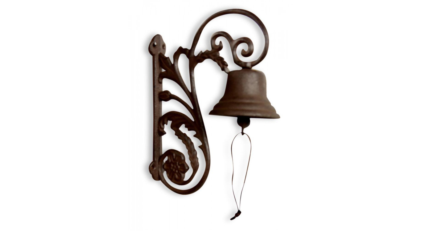 Cloche Fonte Marron 20.5x10x26cm