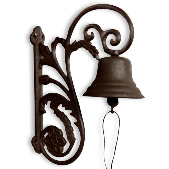 Cloche Fonte Marron 20.5x10x26cm