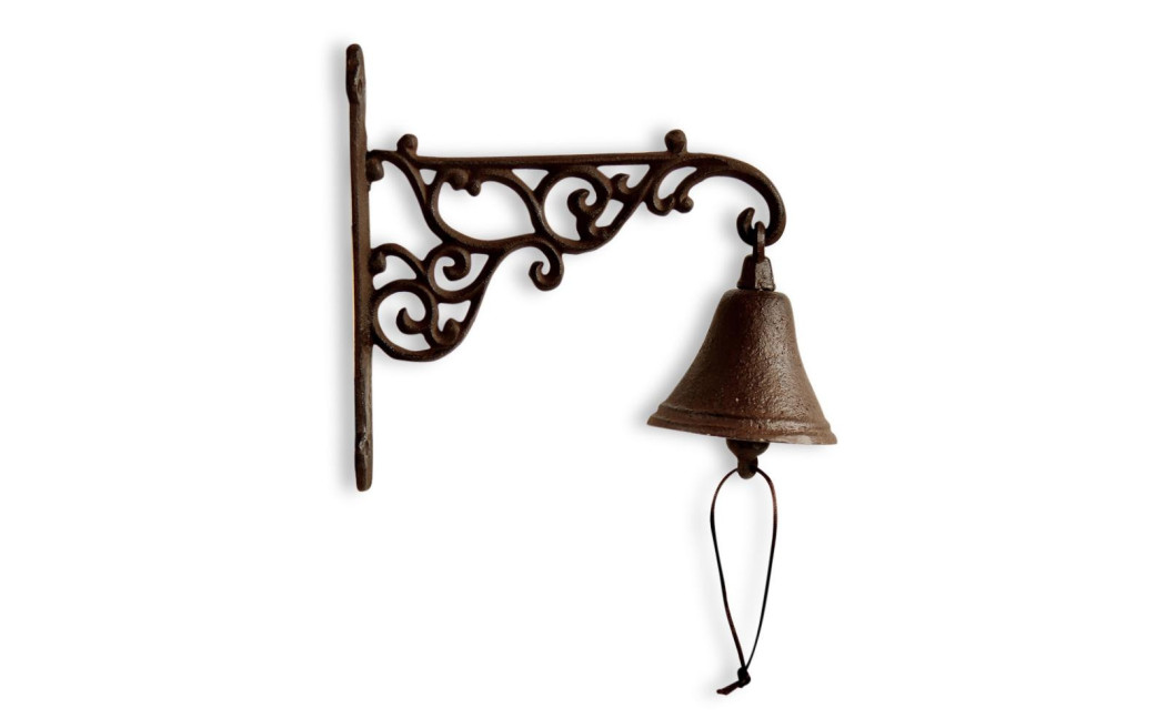 Cloche Fonte Marron 24x9x21cm