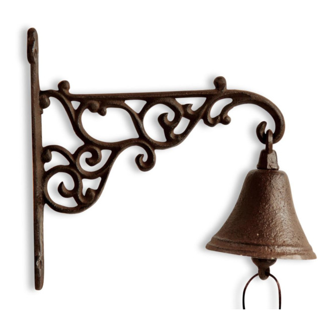Cloche Fonte Marron 24x9x21cm