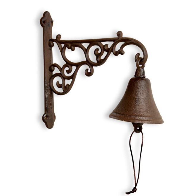 Cloche Fonte Marron 24x9x21cm
