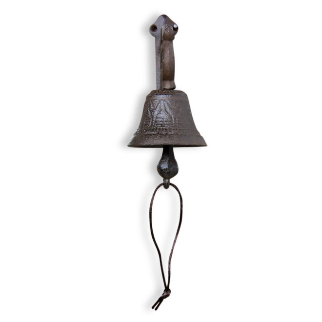 Glocke Gusseisen Braun 15x7.5x18cm