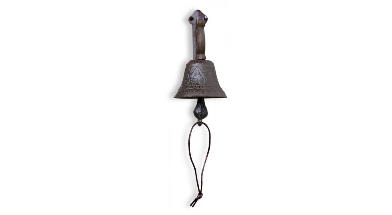 Glocke Gusseisen Braun 15x7.5x18cm