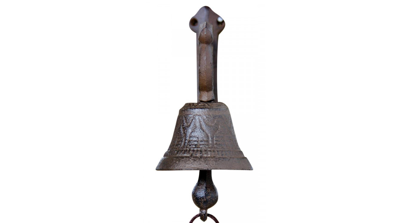 Glocke Gusseisen Braun 15x7.5x18cm