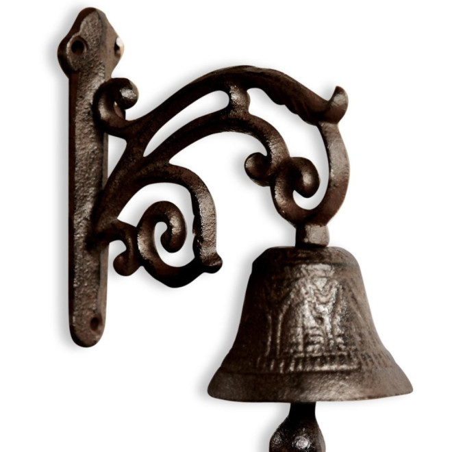 Glocke Gusseisen Braun 15x7.5x18cm