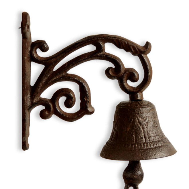 Glocke Gusseisen Braun 15x7.5x18cm