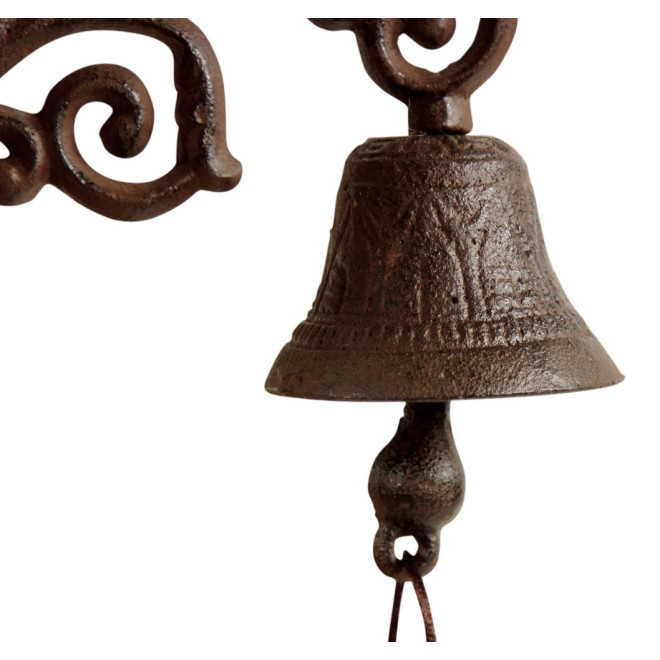 Glocke Gusseisen Braun 15x7.5x18cm