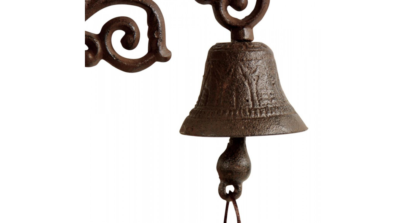 Glocke Gusseisen Braun 15x7.5x18cm