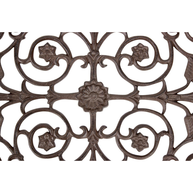 Tapis Paillasson Rectangulaire Fonte Marron 62.5x2x39cm