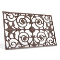 Felpudo rectangular de hierro fundido marrón 62.5x2x39cm