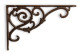 Brown cast iron credenza 23.5x3.5x15.5cm