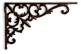 Crédence Fonte Marron 24x4x15cm