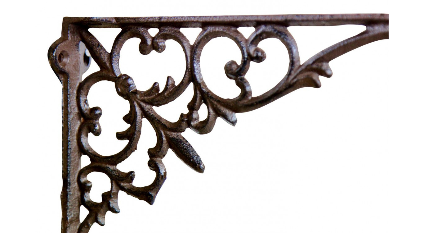 Crédence Fonte Marron 24x4x15cm