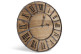 Gran Reloj Antiguo Madera Metal Marrón 66x4x66cm