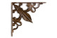Crédence Fleur de Lys Fonte Marron 18.5x3x18.5cm