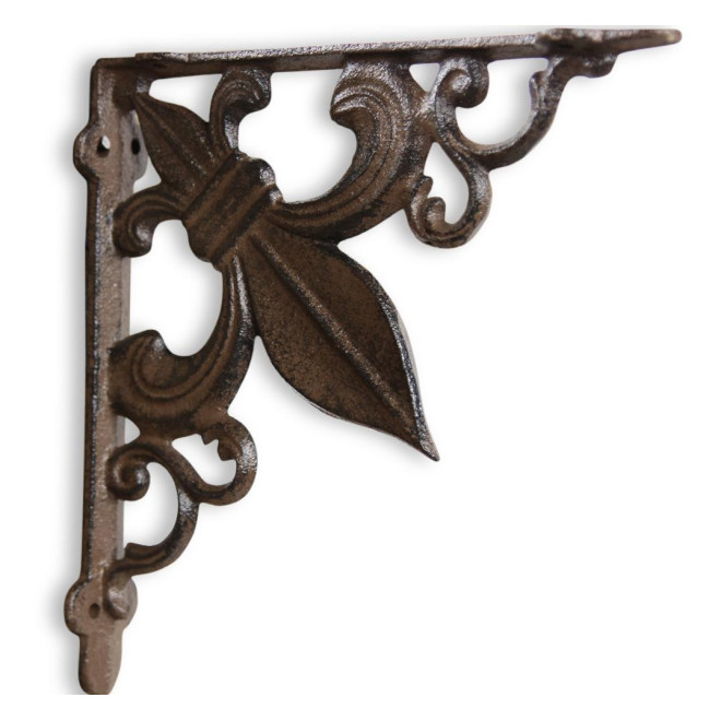 Kredenz Fleur de Lys Gusseisen Braun 18.5x3x18.5cm