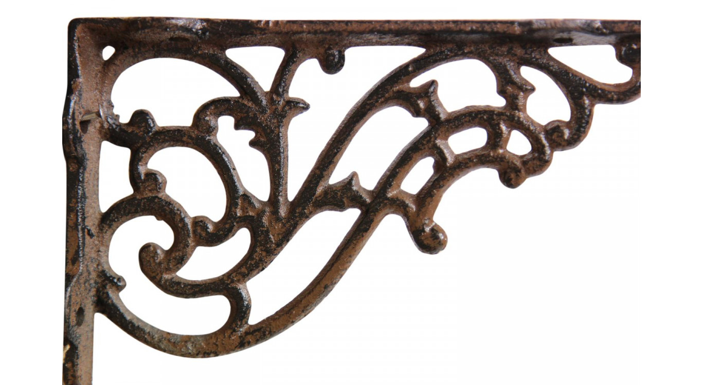 Crédence Fonte Marron 13x3x8.5cm