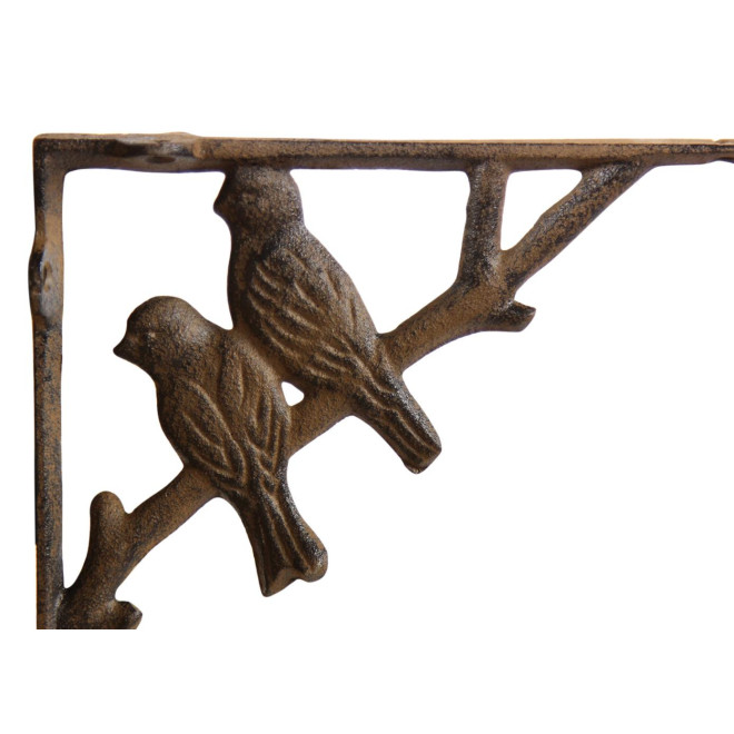 Kredenz Vögel Gusseisen Braun 17.5x3.5x15cm
