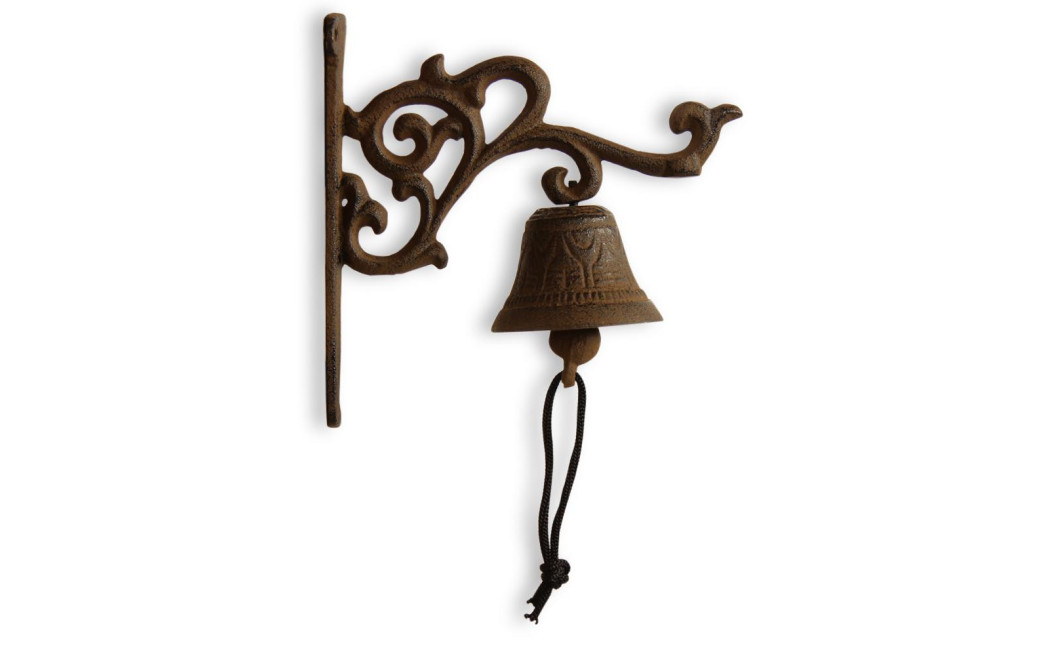 Cloche Fonte Marron 18x7.5x17.5cm
