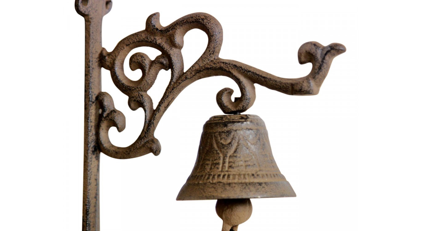 Glocke Gusseisen Braun 18x7.5x17.5cm
