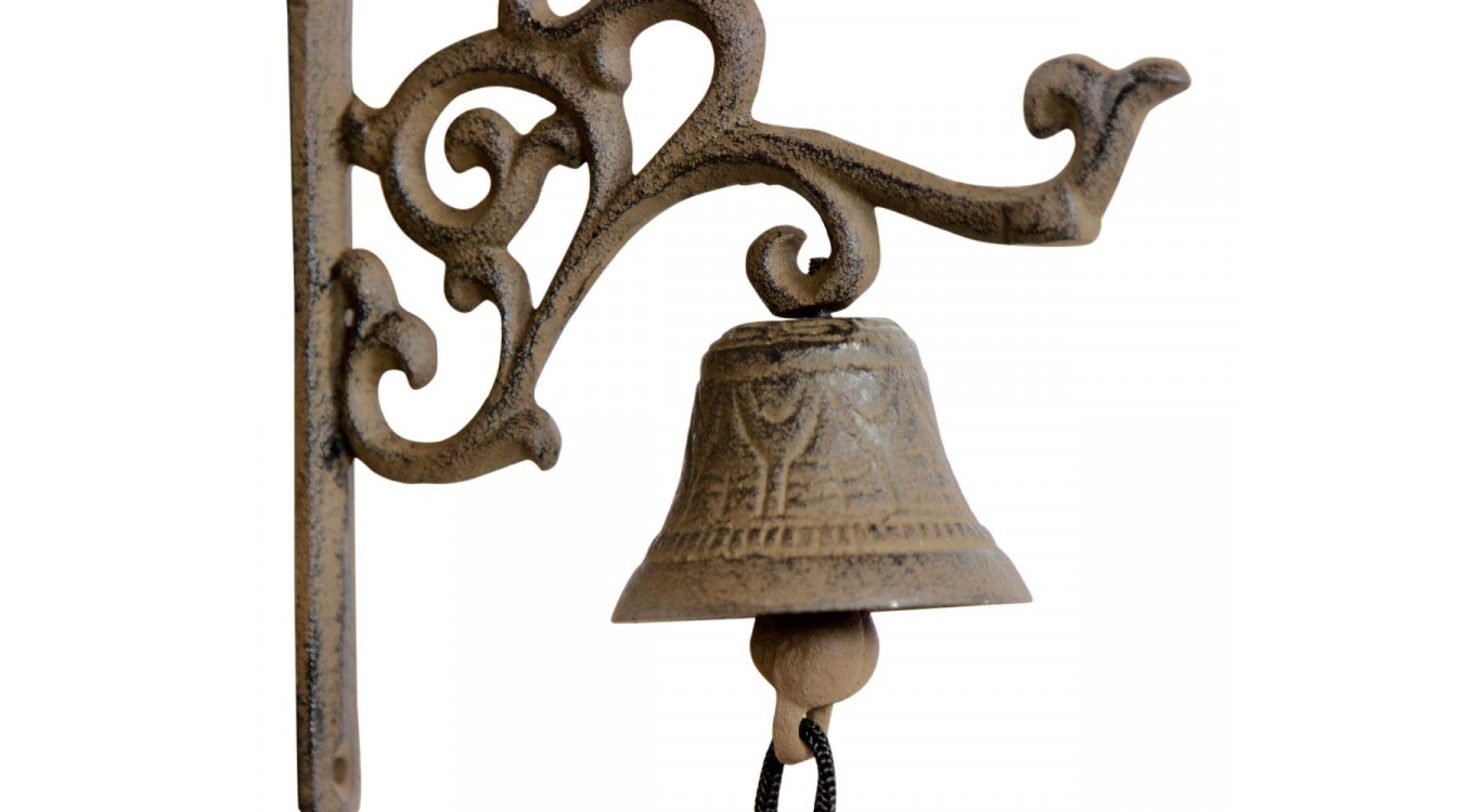 Glocke Gusseisen Braun 18x7.5x17.5cm