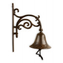 Campana de hierro fundido marrón 20.5x11.5x25.5cm