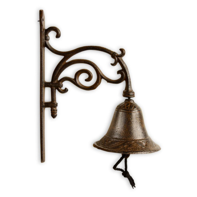 Cloche Fonte Marron 20.5x11.5x25.5cm
