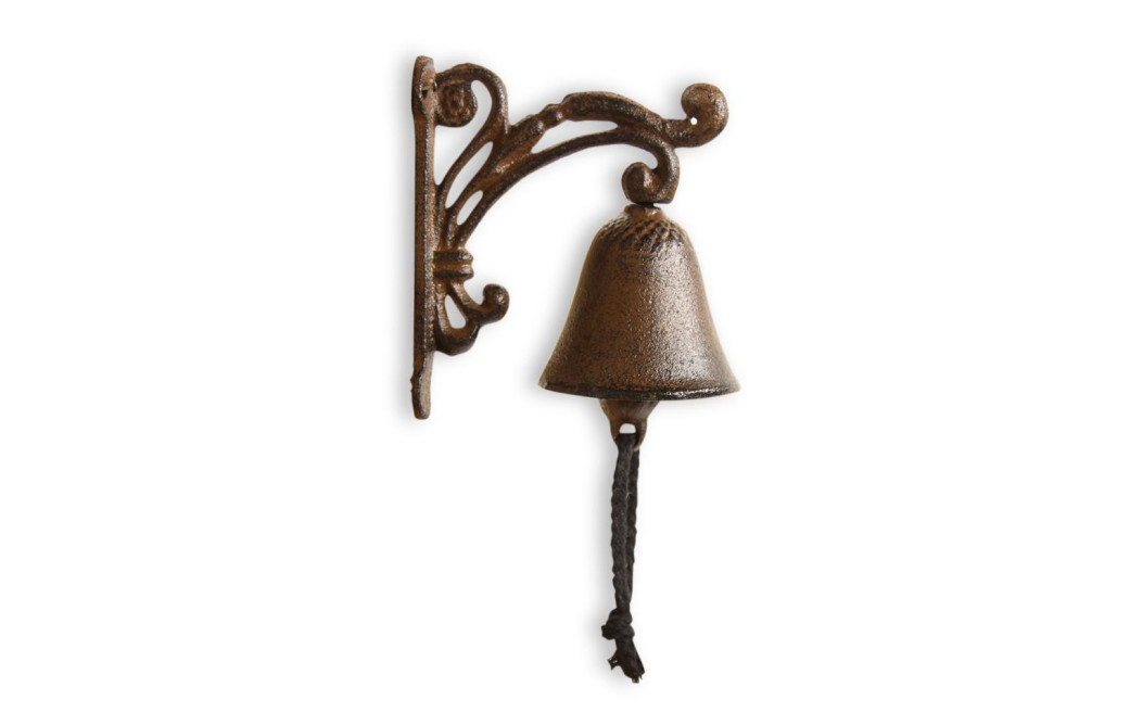 Cloche Fonte Marron 11x7x13cm