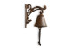 Brown Cast-Iron Bell 11x7x13cm