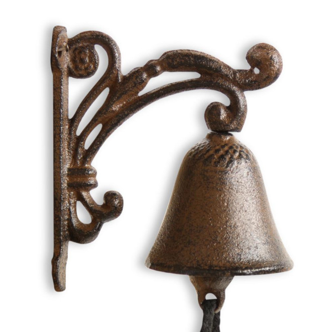 Glocke Gusseisen Braun 11x7x13cm