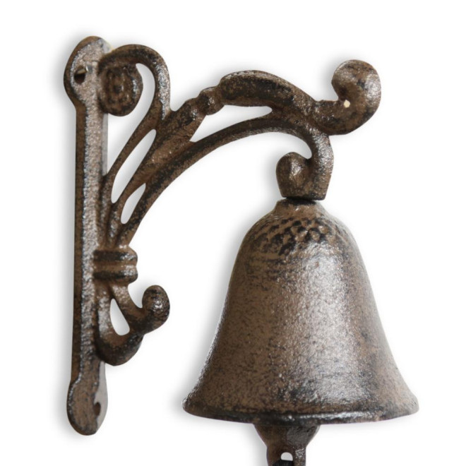 Glocke Gusseisen Braun 11x7x13cm