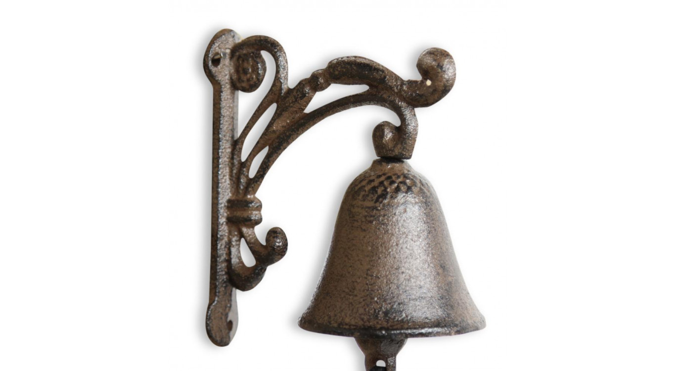 Glocke Gusseisen Braun 11x7x13cm