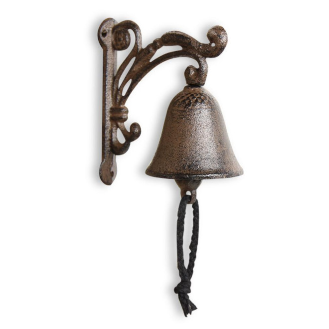 Cloche Fonte Marron 11x7x13cm