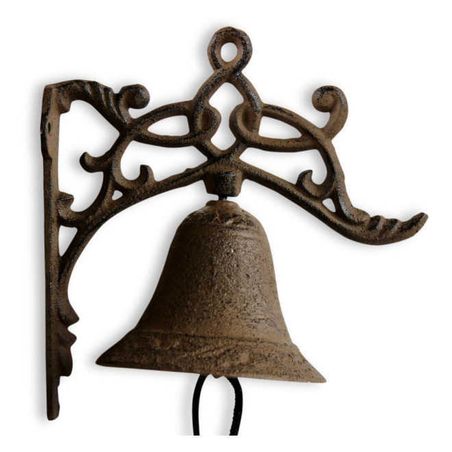 Glocke Gusseisen Braun 17x10.5x17.5cm