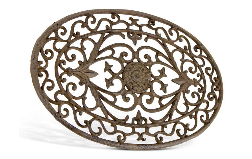 Tapis Paillasson Lune Fonte Marron 60.5x2x40cm