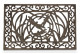 Tapis Paillasson Rectangulaire Fonte Marron 59x2x37cm