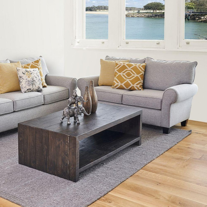 Table Basse Bois Marron 140x75x45cm