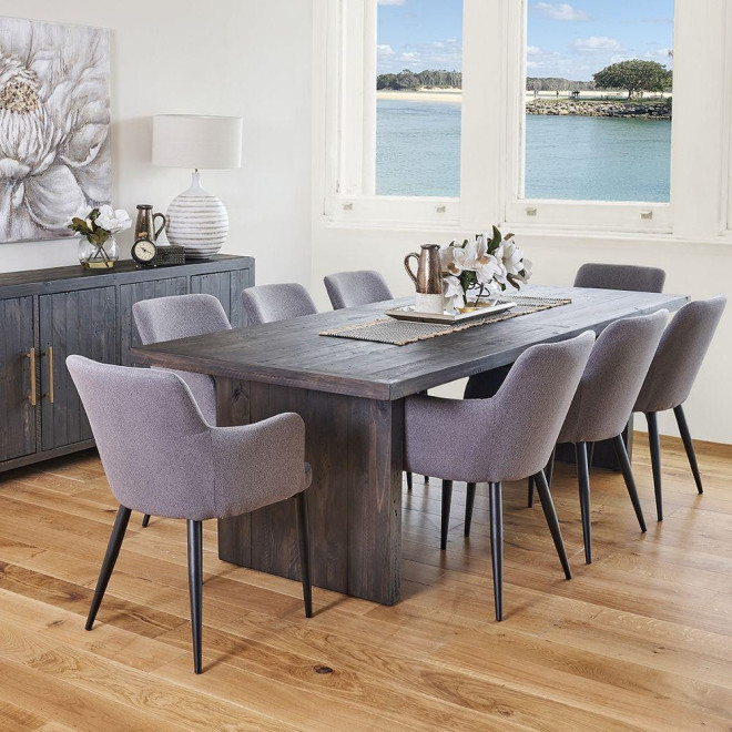 Table à Manger Bois Marron 250x100x76cm