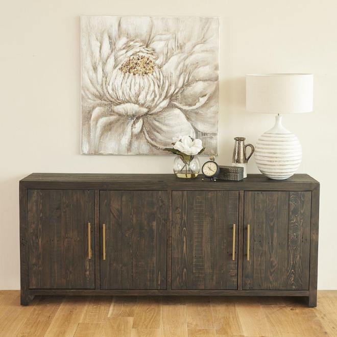 Buffet Bois Marron 200x40x85cm